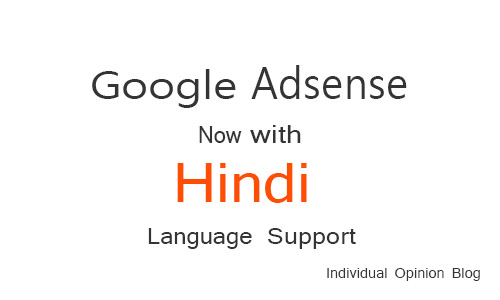 Google AdSense Hindi Language Support